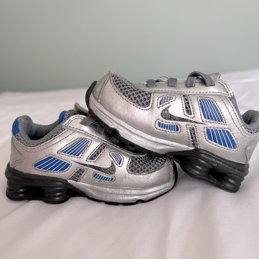 Nike Shox Turbo 11 Gray Blue Toddler Size 6C 407774-002